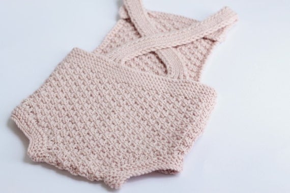 Baby romper Knitting pattern