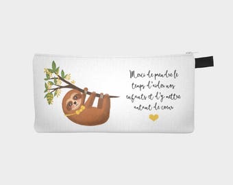 Chest pencil / makeup case "Mr lazy"