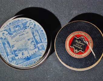 2-fer! Vintage Makeup, Stein's Theatrical Make-up AND Max Factor RACHELLE Face Powder. Free shipping!