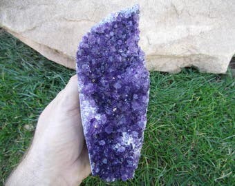 SALE!!! Amethyst Crystal Cluster from Uruguay | Amethyst Crystal Cut Base Display | Healing Crystal | Mineral Specimen #277