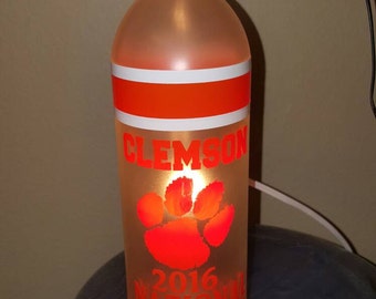 Westrick Paper NCAA Clemson Tigers Bottle Bag with Belt Loop and Clip