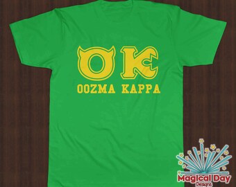 Disney Shirts - Oozma Kappa (OK) Monsters University (Yellow Design)