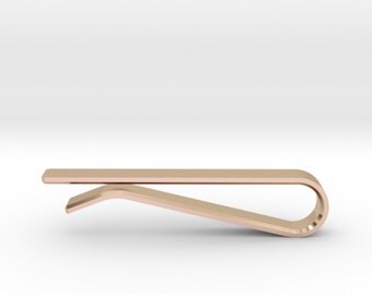 Rose Gold Tie Clip | 3D Printed Bars, Pins & Cufflinks | Available as Sets