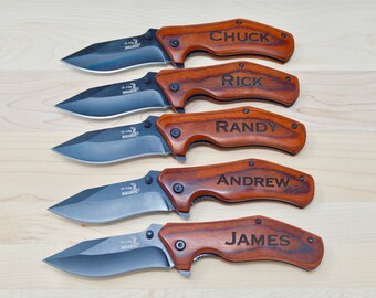 Groomsmen Gifts, Best Man Gifts, Personalized Knives, Gifts for Him, Engraved Knives, Custom Knives, Pocket Knives, Folding Knives, Knives