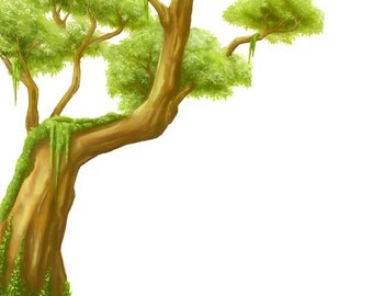 Jungle Tree, Jungle Mural, Jungle Decal, Tree Decal, Jungle Tree Decal, Tree wall sticker, Childrens Decals, kids wall stickers