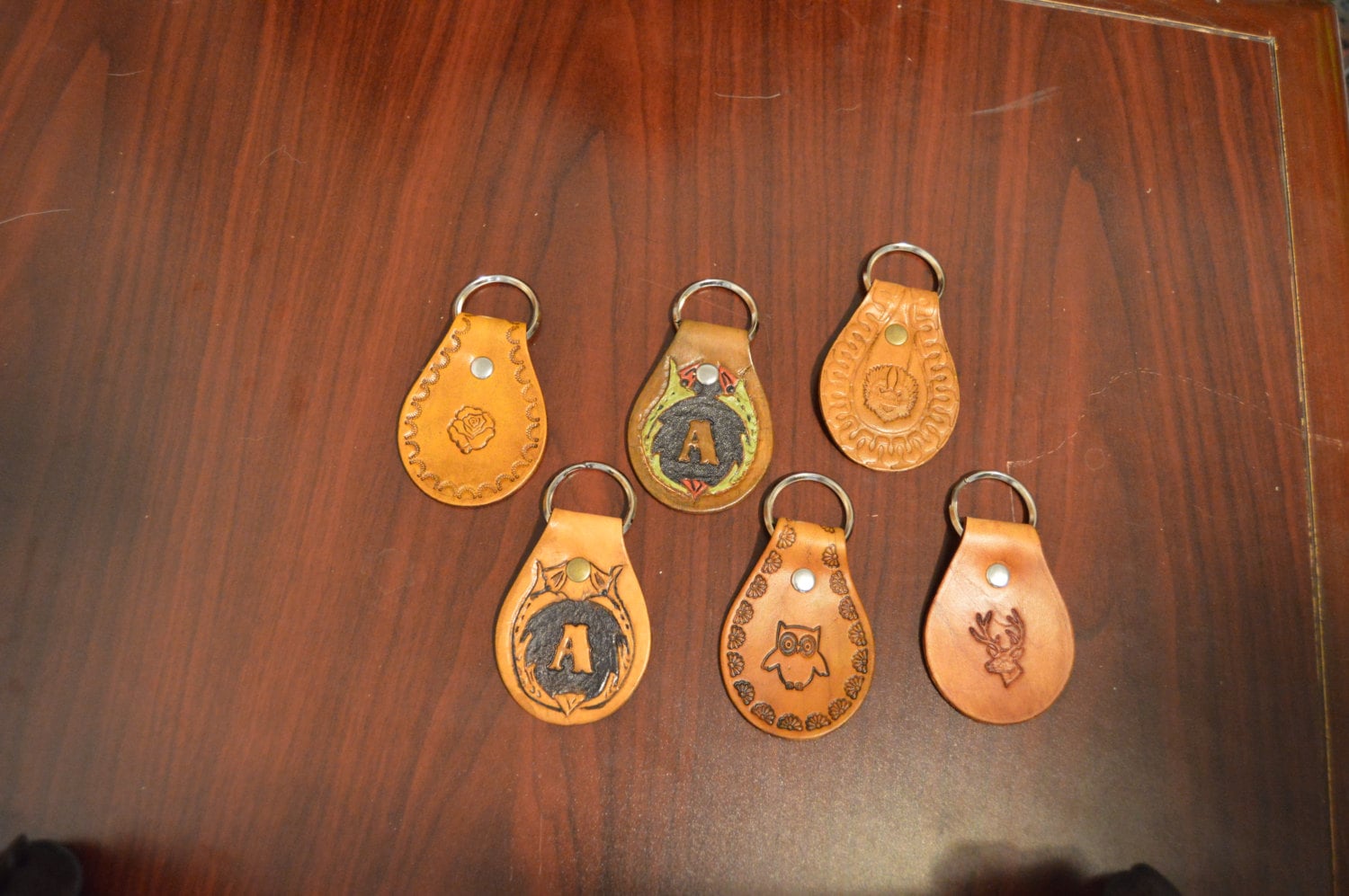 Decorative Leather Key Fob