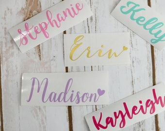 Vinyl name decal, Vinyl name stickers, Personalized name decal, Name decal for car, Personalized tumbler decal, Personalized decal