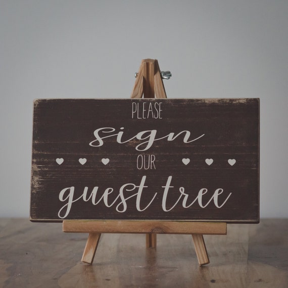 wedding sign guest tree sign wedding decor wedding signs