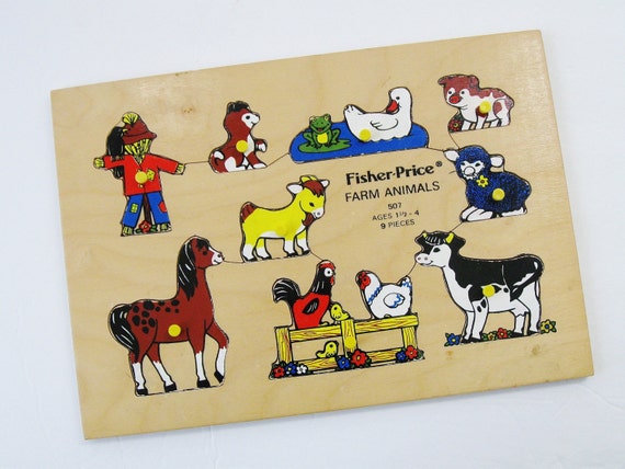 fisher price wooden dog