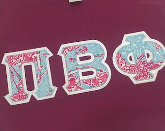 Pi Beta Phi Lilly Pulitzer Letter Shirt