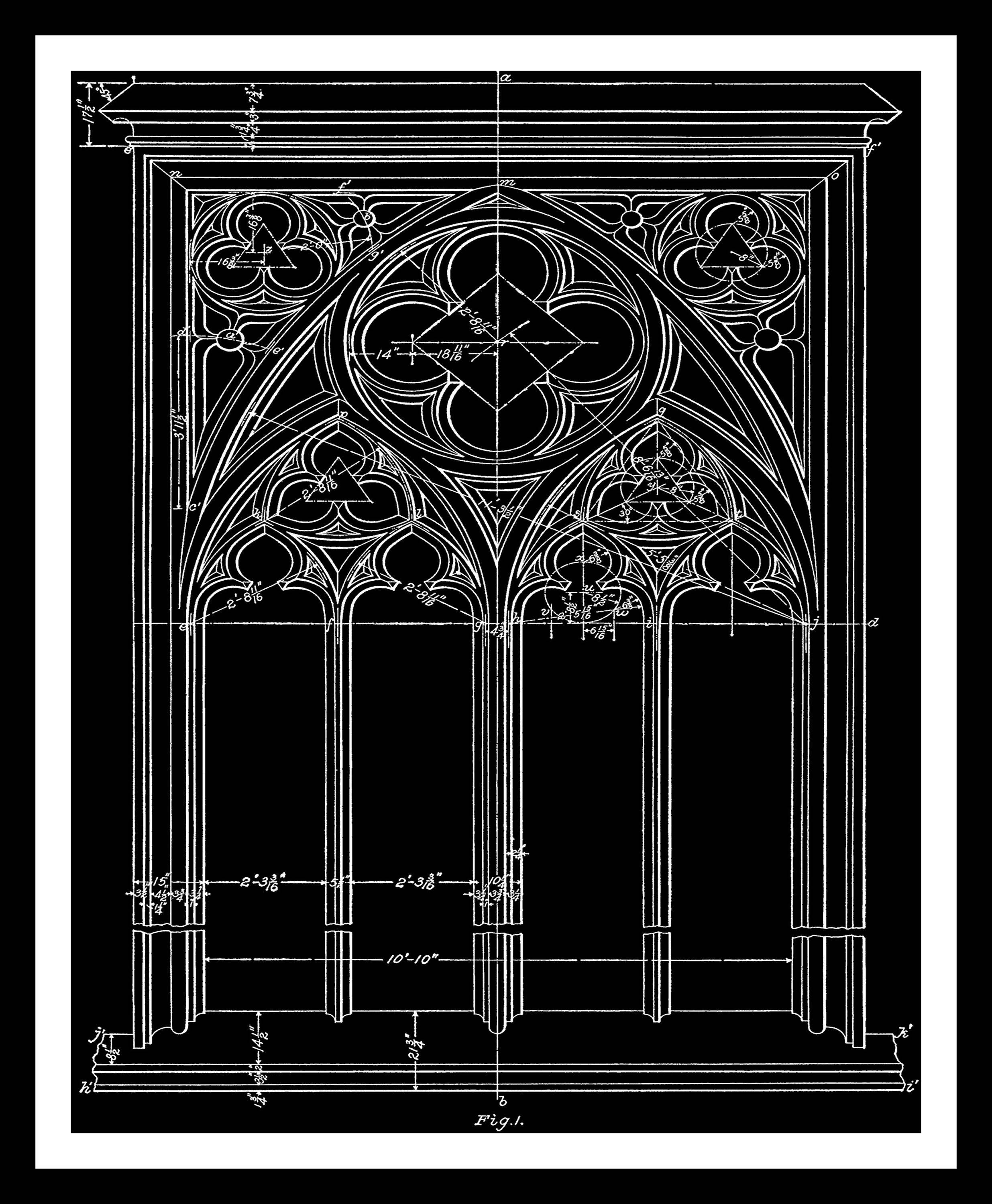 Architectural Wall Decor window, blueprint in black, architecture, gothic, architectural Architectural Wall Decor window, blueprint in black, architecture, gothic, architectural