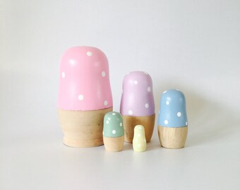 Custom Nesting dolls• nursery decor • gender reveal