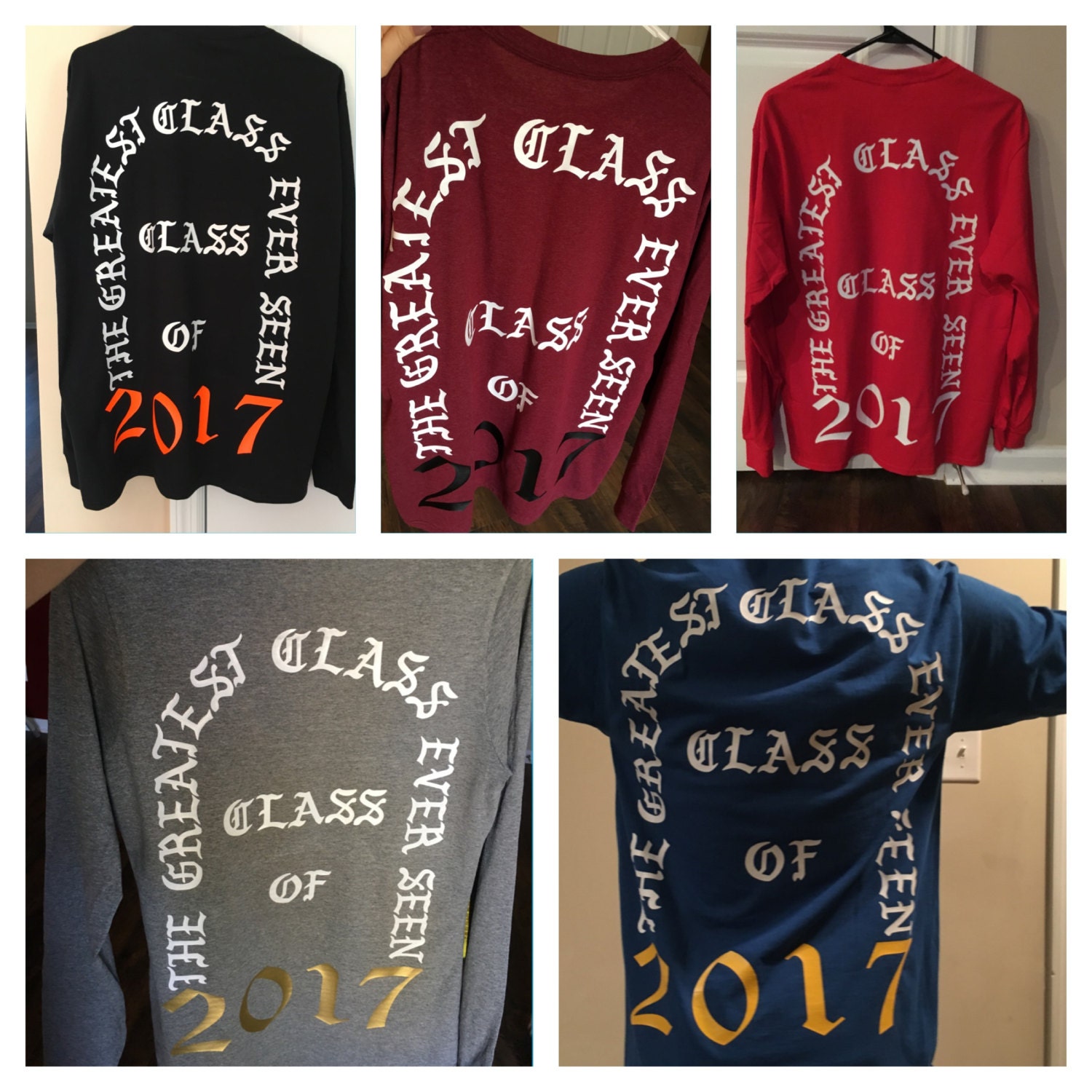 Custom Senior T-Shirts 2017 Senior Shirts High by FirstClassVinyl