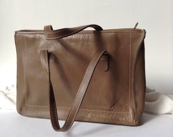 Vintage Ronay Genuine Leather Satchel / Handbag