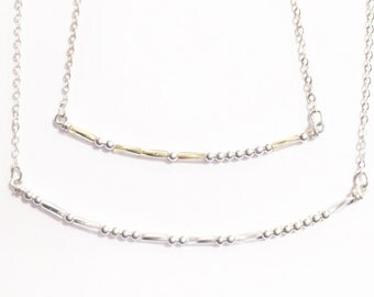 Morse Code Necklace, Best Friend Necklace, Dots and Dashes, Morse Code Jewelry, Gift for Sister, Stocking Stuffer, Secret Message