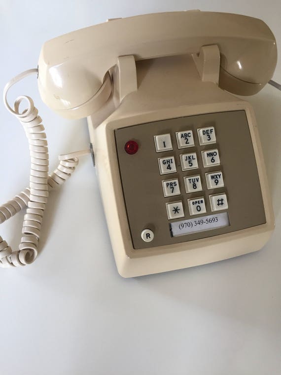 Vintage Push Button Landline Telephone