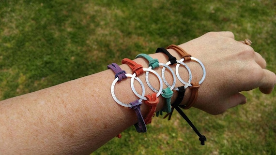 Eternity bracelets/Suede/genuine leather cord/leather bracelet/stackable bracelets