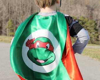Ninja turtle cape and mask, ninja turtle costume, ninja turtle toys, ninja turtle birthday party favors, ninja turtles, ninja turtle mask