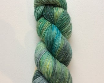 Brackish - hand dyed worsted weight yarn - 100% superwash merino