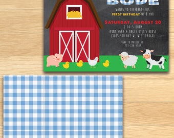 Farm Birthday Party Invitation