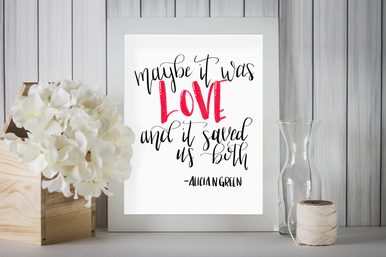 Hand lettered Love Quote Print | Romantic Valentines Day love poem print | Boyfriend or Husband gift| 8x10 wall art home decor |Gift for him