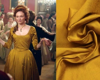 Custom Made Damelza Poldark Yellow 18th Century Ball Gown