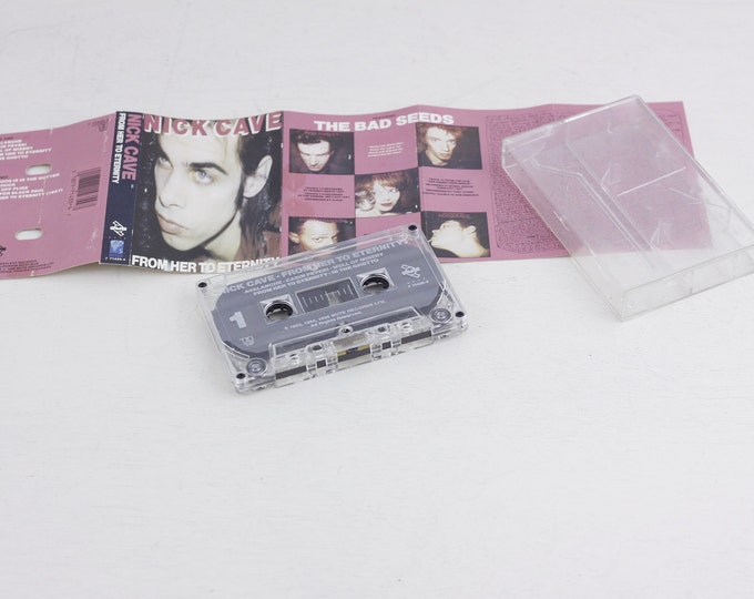 Vintage cassette tape, Nick Cave and the Bad Seeds - From her to Eternity, 1990 Mute Records, vintage music cassette