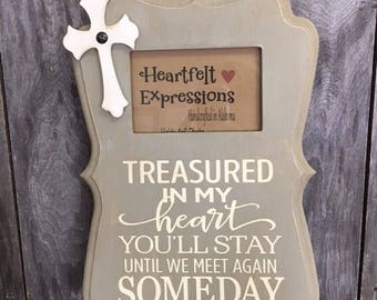 Treasured, Memory, Message Frame, Distressed Picture Frame