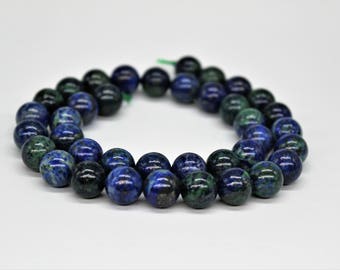 Azurite Chrysocolla Natural Shining Gemstone Round Loose beads 6/8/10mm