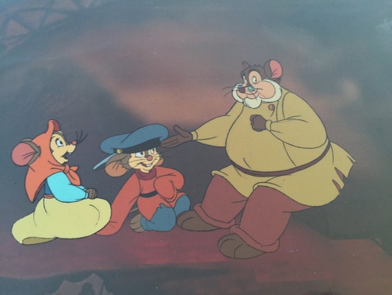 1986 Don Bluth An American Tail Original Production Cel