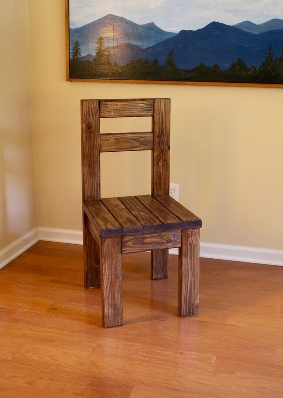 Items similar to Rustic 2x4 Wood Chair on Etsy