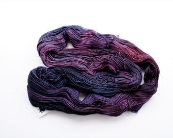 Fingering Weight Purple Sock Yarn Superwash Merino Wool, Knitting Yarn Malabrigo Abril 853
