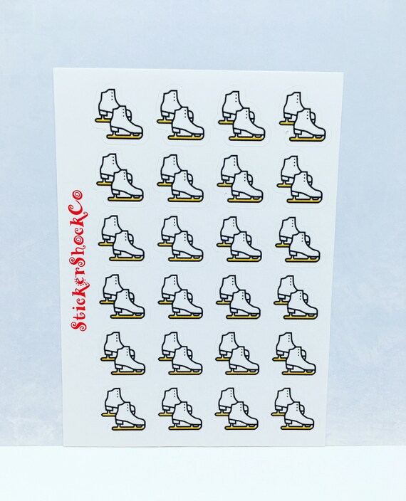 Ice Skate Stickers Skating Stickers Sports Stickers Planner