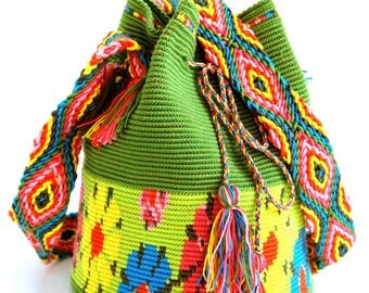 SOLD!!! Crochet Mochila Bag - Wayuu Bag - Orginal Mochila Bag