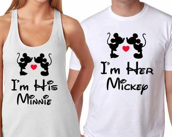 His Minnie Her Mickey Shirts, Disney Honeymoon shirts, Disney Mr and Mrs Shirt, Disney Couple shirts, Mr and Mrs Disney shirts, Disney shirt