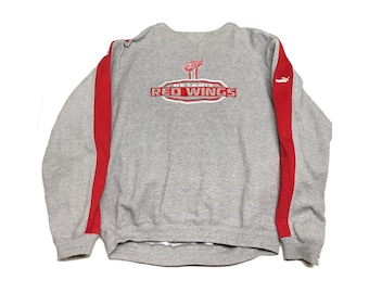 Detroit Red Wings Puma Crew Neck Sweater Size (Large).