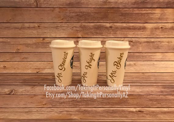 Personalized Starbucks Reusable Cup