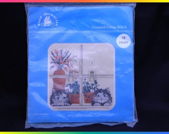 Fond Memories Counted Cross Stitch Acrylic Switchplate Pattern Kit SP222 Double Kittens