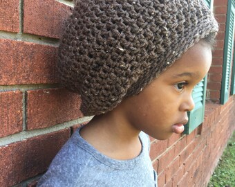 Adult Crochet Rasta Tam Slouchy Hat