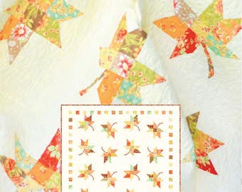 Twirl Fall Leaves Quilt Pattern