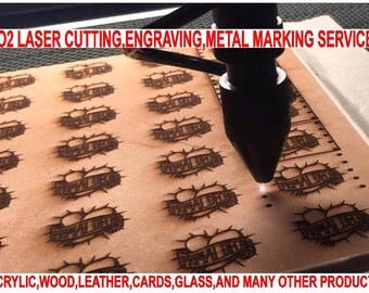Laser engraving and Cutting service including material