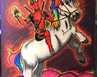 Deadpool unicorn | Etsy