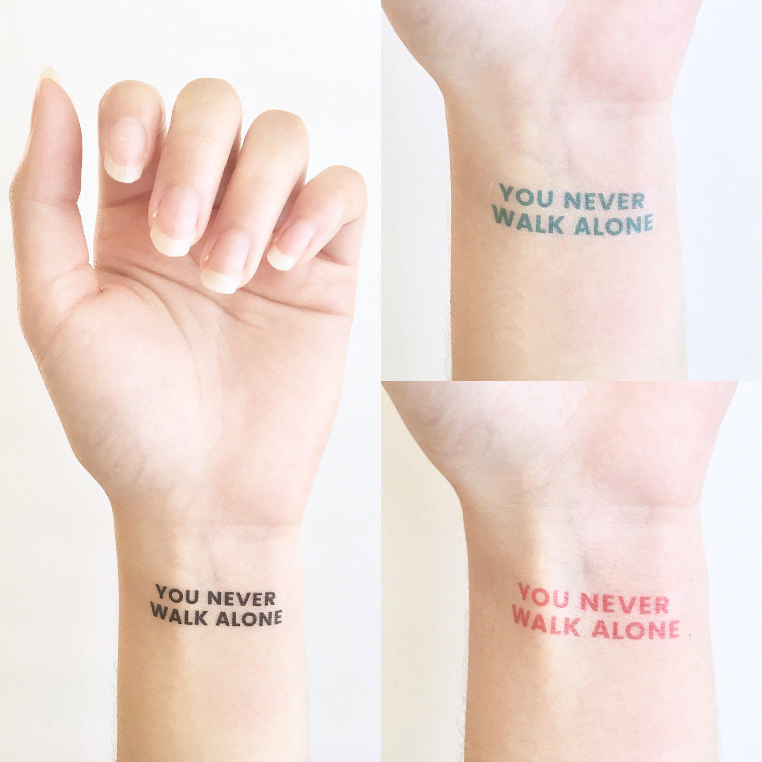 YOU_NEVER_WALK_ALONE 방탄소년단 BTS YNWA Temporary Tattoo