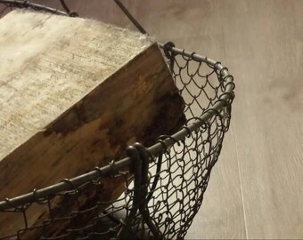 Vintage metal basket