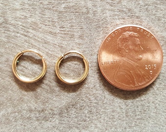 tiny hoop earrings/gold filled hoop earrings/9mm hoop earrings/hoop earrings/small hoop earrings/tiny gold filled hoops