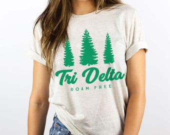 Tri Delta Roam Free Triblend Tee / Greek, Sorority, Chapter / Delta Delta Delta