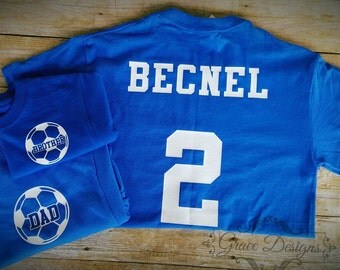 Soccer Mom shirt - Soccer Dad shirt - Soccer brother shirt - Soccer player shirt - Athletic letters- Athletic numbers - Soccer accessories