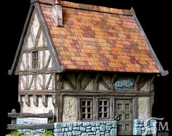 Medieval house 2 (ech 30mm resin kit)