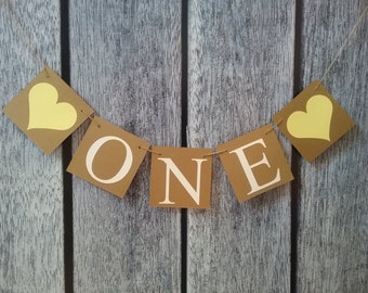 first birthday banner, one birthday banner, baby birthday banner, first birthday photo prop, happy birthday banner, high chair banner