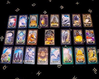 Tarot Deck /Witch's Tarot Deck /Tarot Familiars/ LIMITED 1ST EDITION!!!!! Vintage Tarot Deck, Tarot First Edition, Fortune Telling Deck.